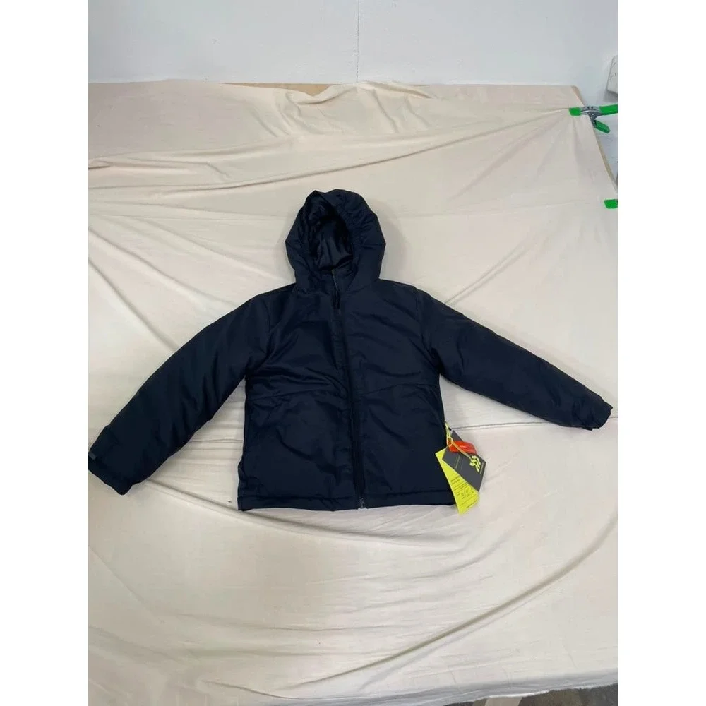 All in Motion Kids 3-in-1 Jacket Black Hooded Winter Coat S 6/7 9K9Z9L NEW